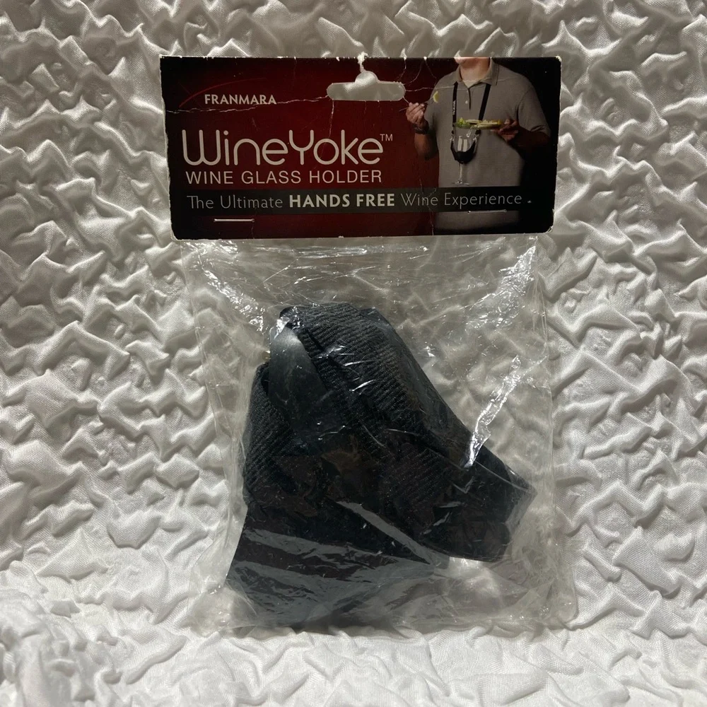 Gag Gift Franmara WineYoke Glass Holder NWT Perfect Gift White Elephant Gift